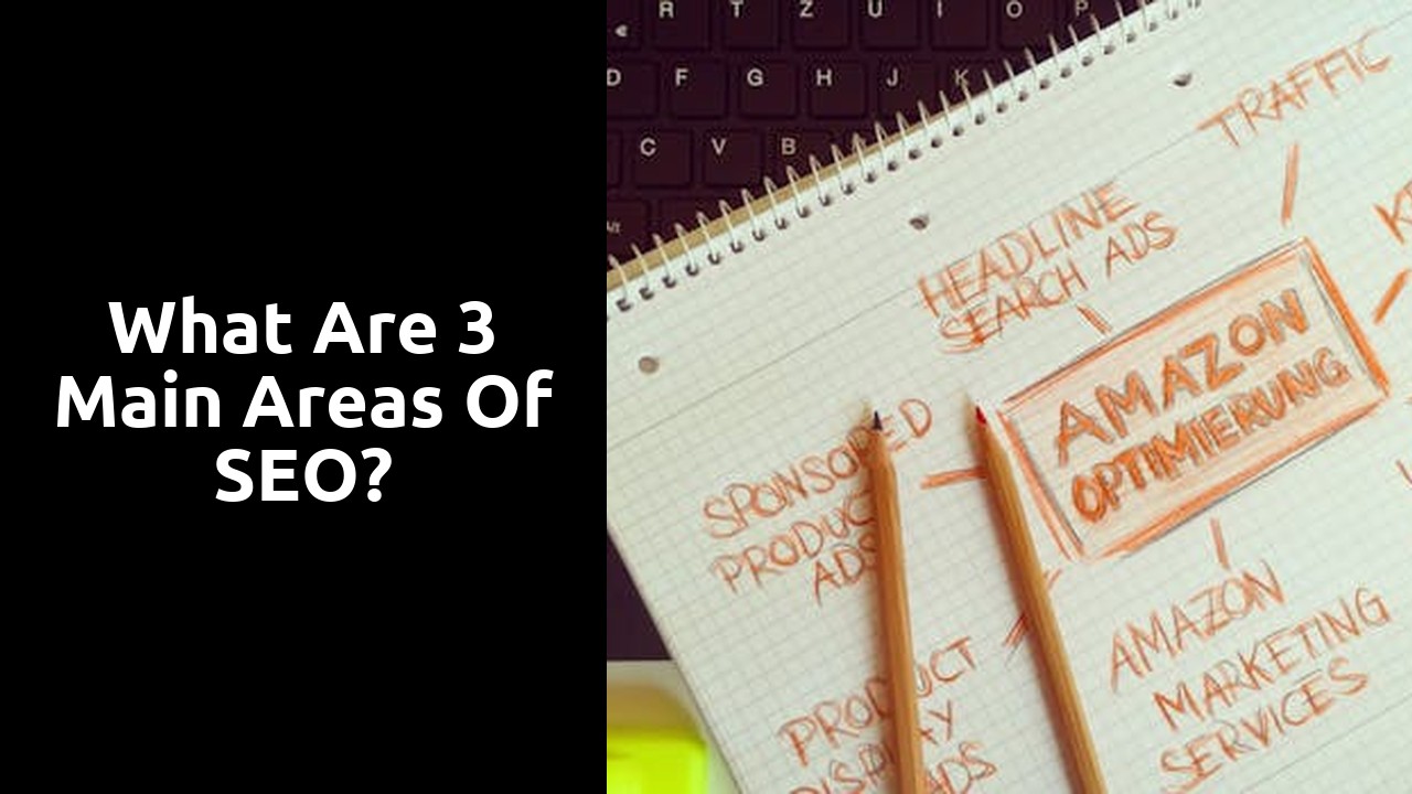 What are 3 main areas of SEO?